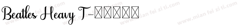 Beatles Heavy T字体转换
